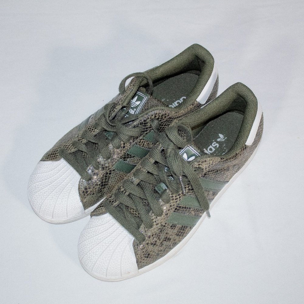 Adidas Superstar Vintage Snakeskin Olive Green